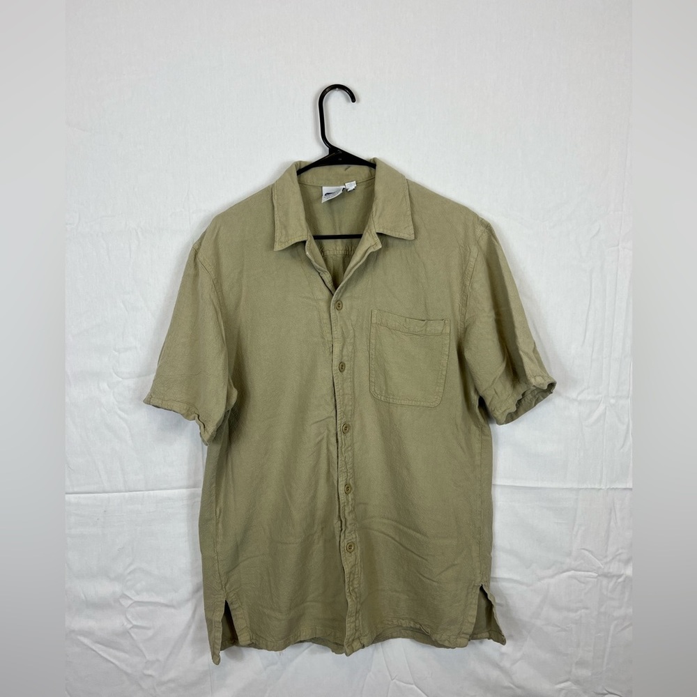 Vintage Tilley Cotton Short Sleeve‎ Button Down Sz M